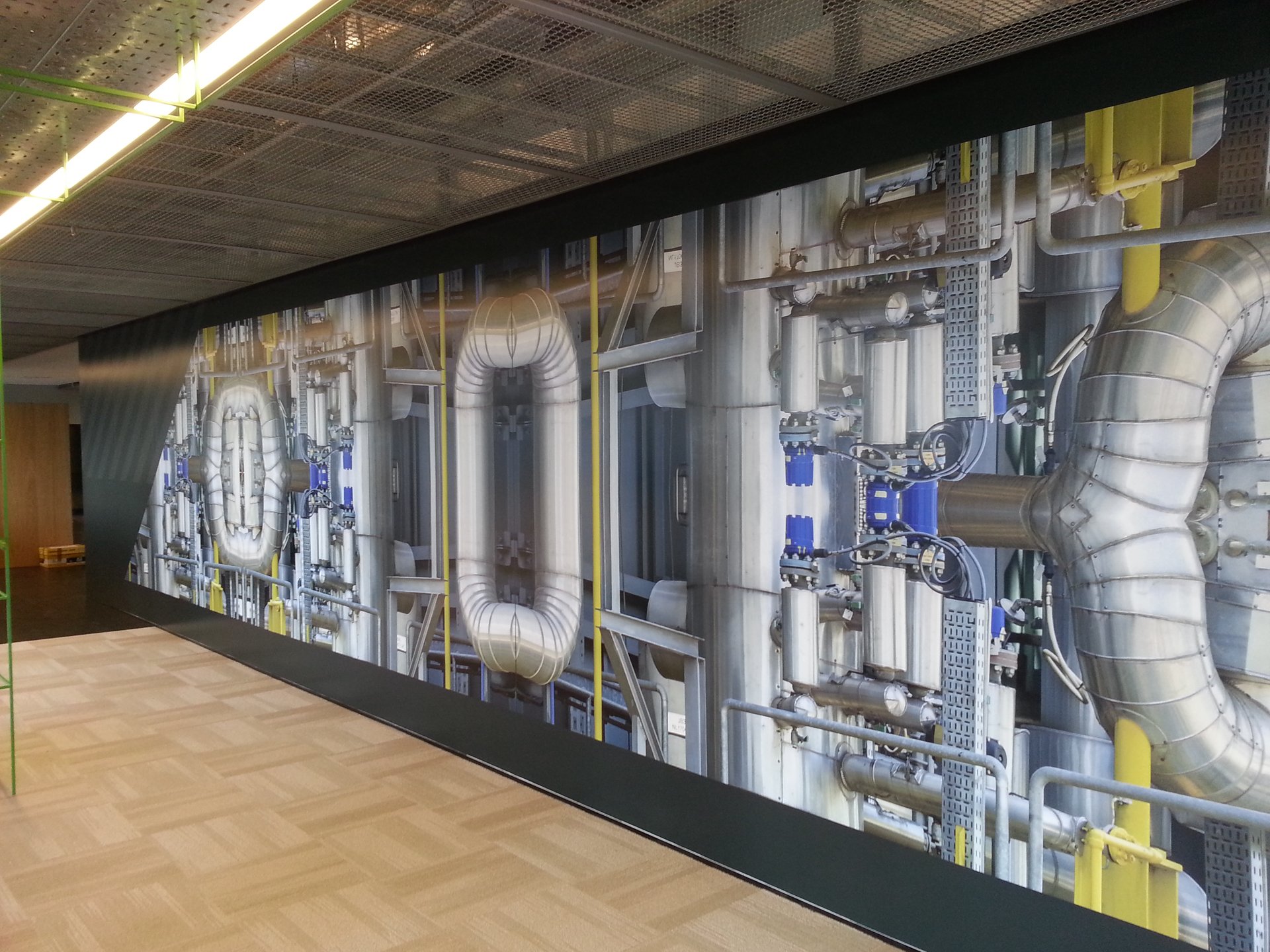 Interior wall graphics