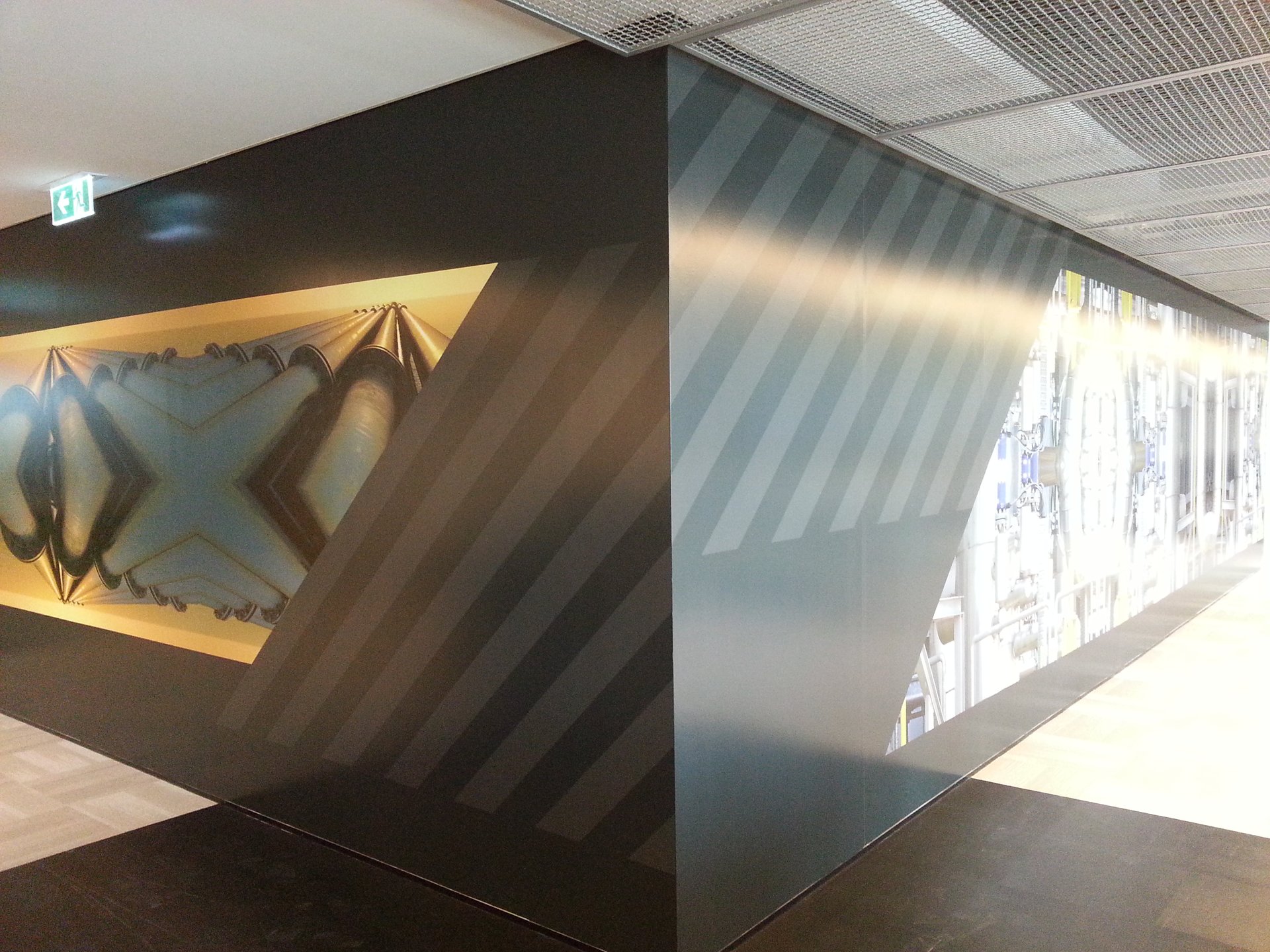 Interior wall graphics