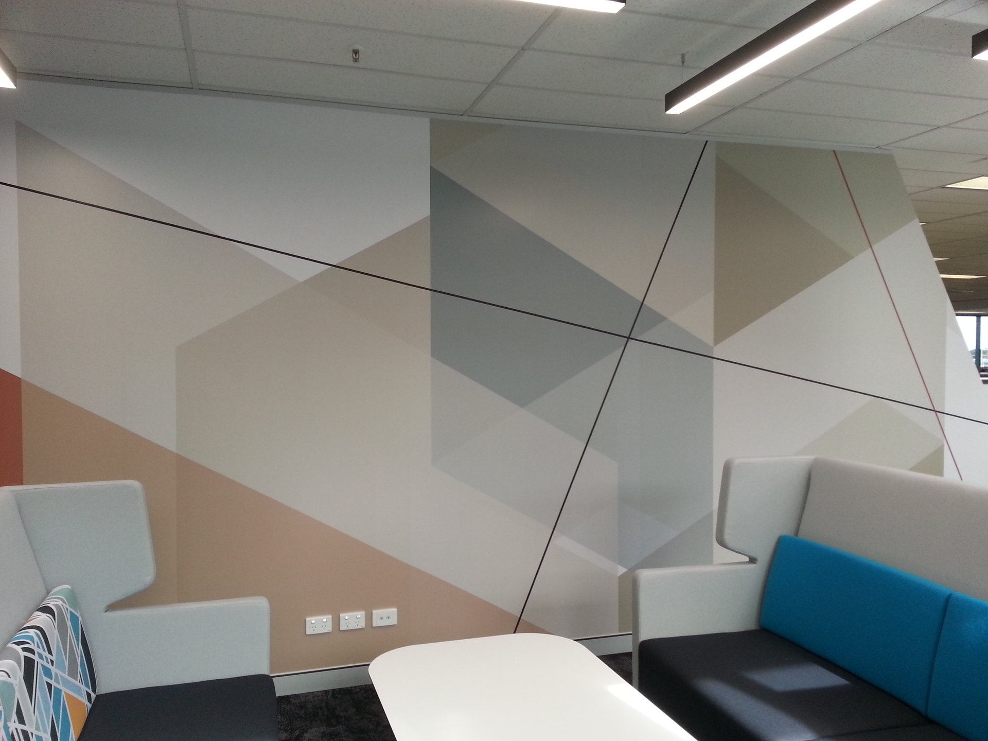 Interior wall graphics