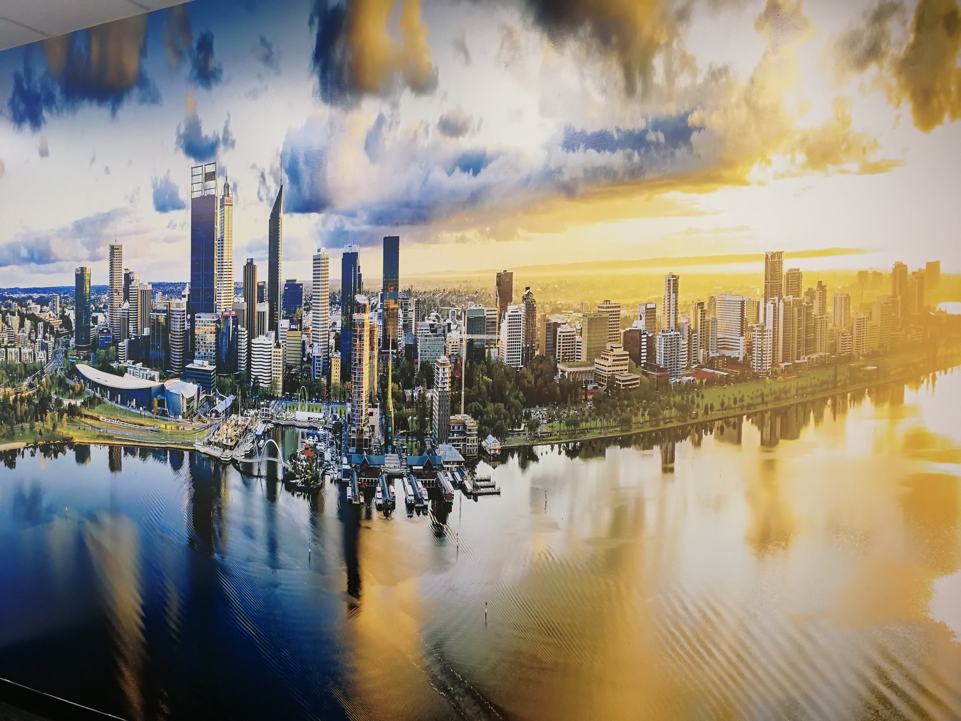 Interior wall graphics