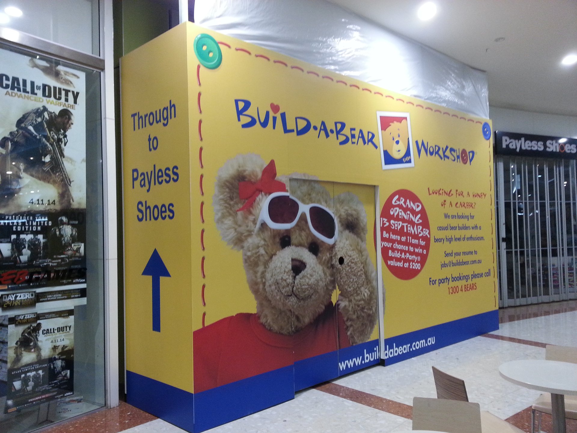 Shopping centre advertising