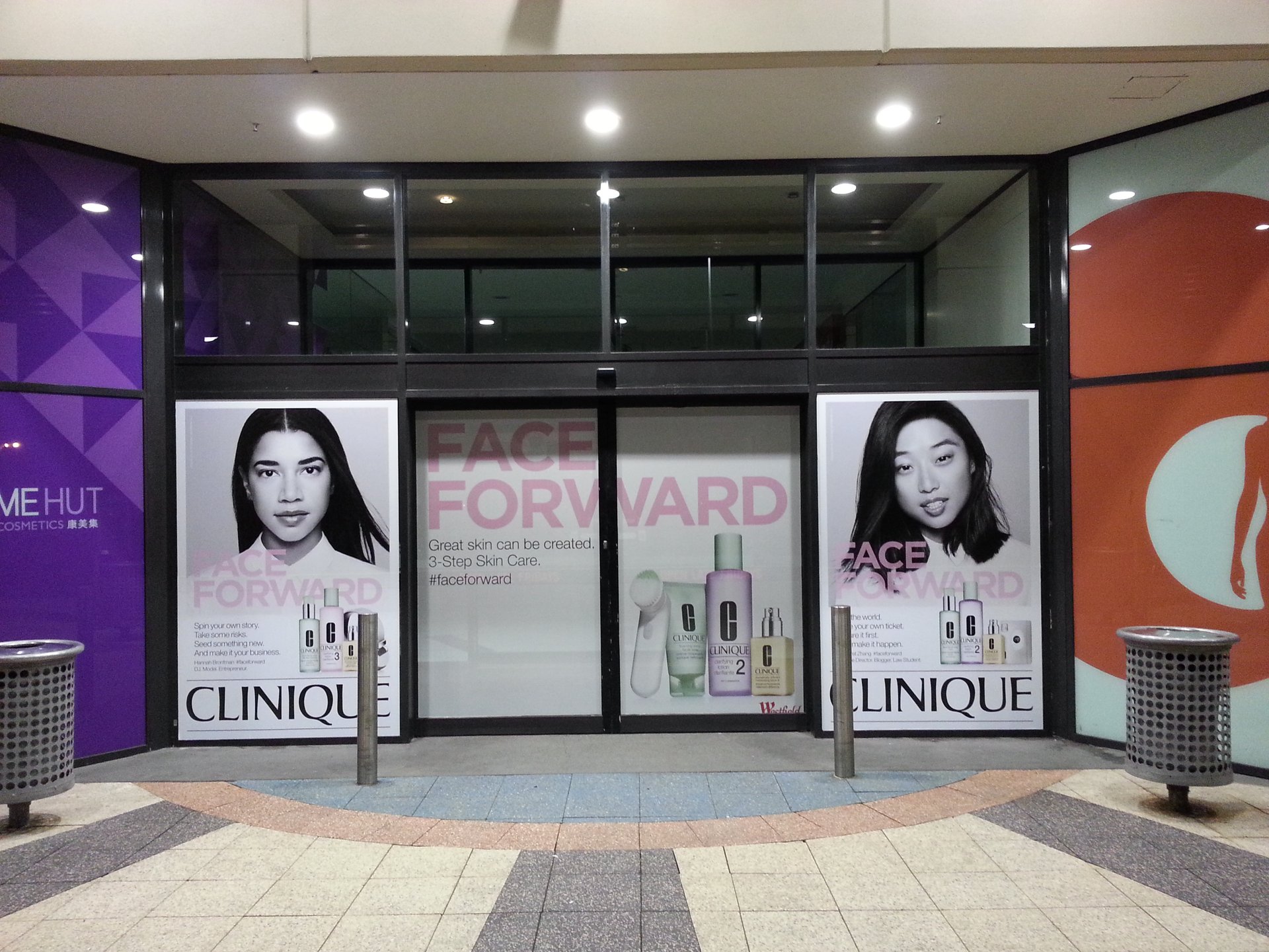 Shopping centre advertising